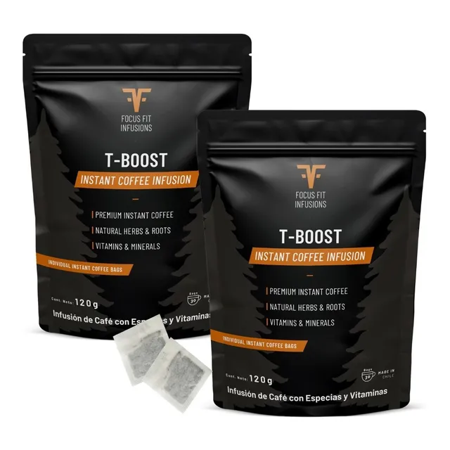 Tboost - Café Con Especias Para Hombres - Pack 2 Meses