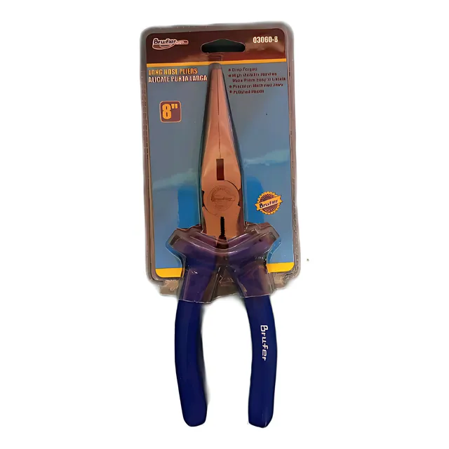 Alicate Punta Larga Brufer 8  03060-8