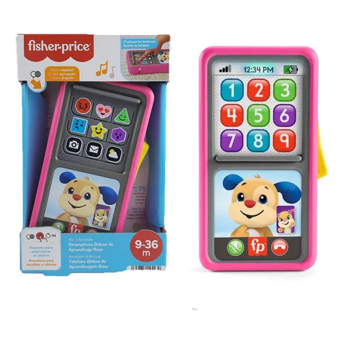 Telefone Fisher Price Deluxe Aprendizagem Rosa Hnm82 Mattel