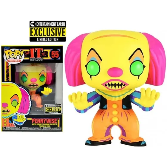 Funko Pop Pennywise Black Light - Terror Movie It Ee Exclusi