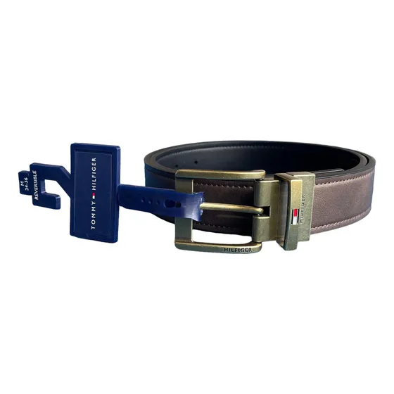 Cinturón Correa Tommy Hilfiger Hebilla Reversible Talla M