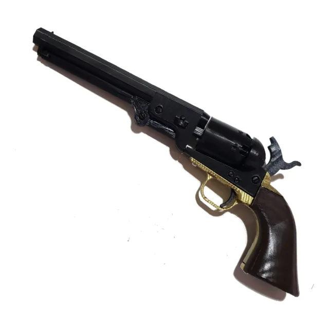 Revolver Colt 1851 Navy Impreso En 3d