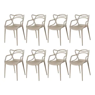 Kit 8 Cadeiras De Jantar Allegra Seat&co Kit 8 Cadeiras De Jantar Allegra Seat&co