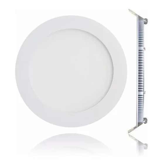Panel Led Embutir 18w Redondo Luz Fria / Calida Económico!!