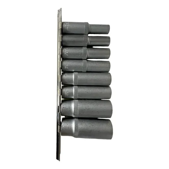 Juego Tubos Hex Largos 8 A 19mm Enc 3/8'' 9pzas Davidson