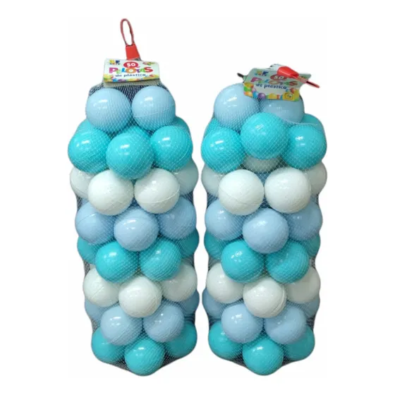Bf Toys Malla 100 Pelotas Azul Pastel Para Bebé