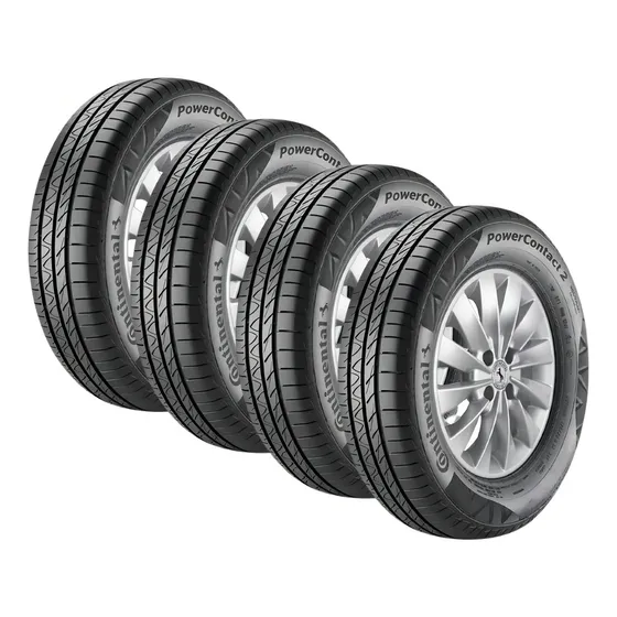 Kit 4 Pneus 185/65R14 PowerContact 2 Continental 86T Aro 14