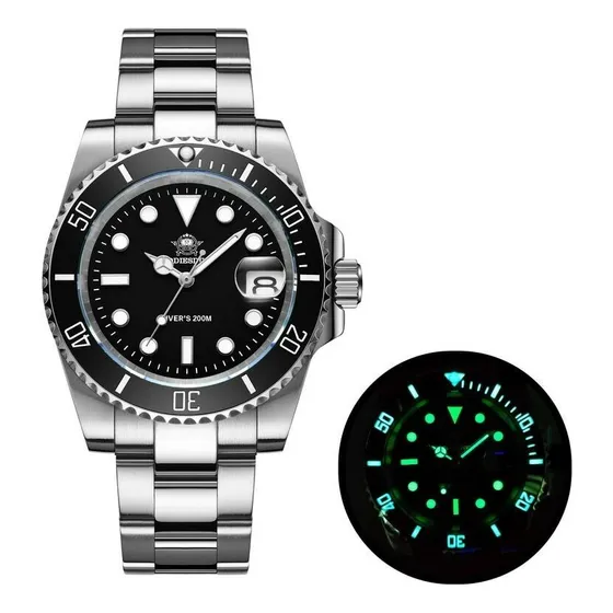 Relógio Quartz Addiesdive My-h3-2qz - Novo - Preto