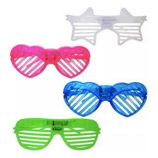 12 Pzas De Gafas Neon Con Luz Led 15 Cm 4 Colores Diferentes 12 Pzas De Gafas Neon Con Luz Led 15 Cm 4 Colores Diferentes