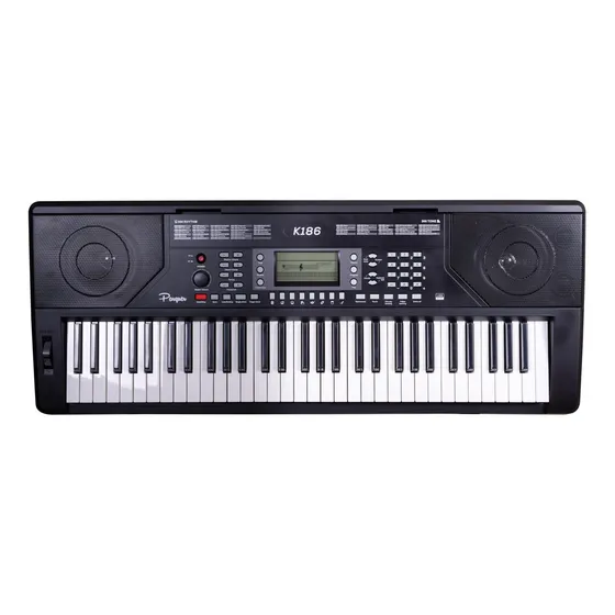 Teclado Parquer 61 Teclas Sensitivo Master Negro K186bk