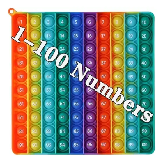 Pop It Fidget Juguetes Niños Tabla Números Y Multiplicación