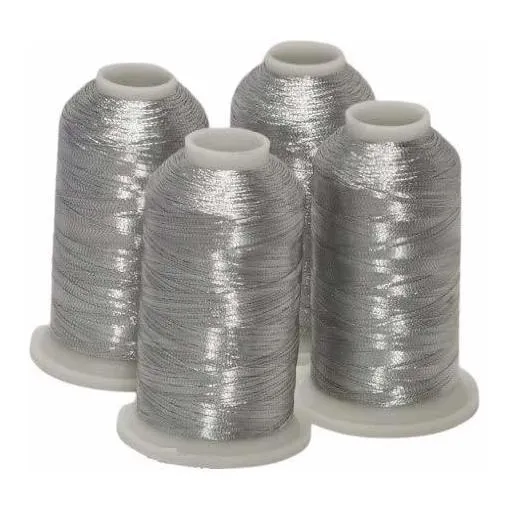 Nueva Threadnanny 4 Silver Metallic Cono Hilo Para Coser