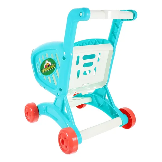 Carrito De Supermercado 15 Pcs Cocina Frutas Juguete Niños