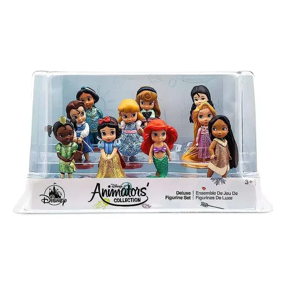 Set De 10 Princesas Figuras De Lujo Animators Disney