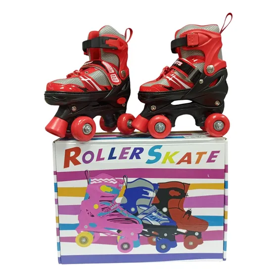 Par De Patines 4 Ruedas Ajustables Skate T: 29/33