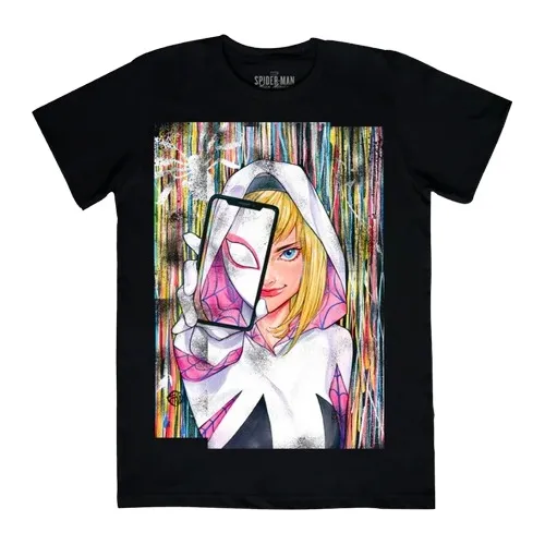 Playera Spider-gwen Mascara De Latex Hombre Spider-man