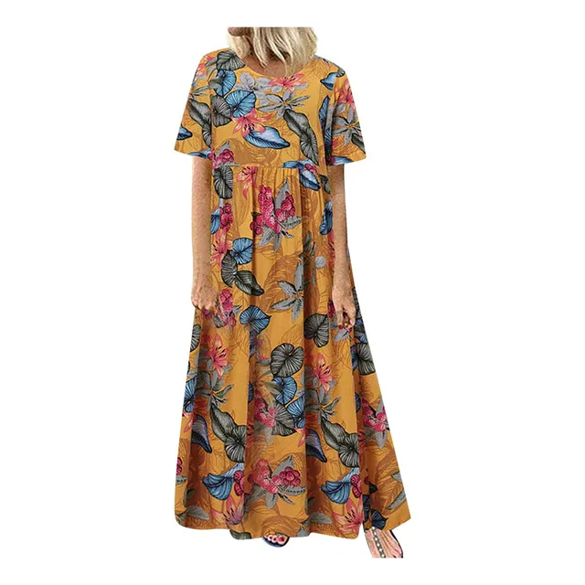 Vestido Nuevo Verano Para Mujer Moda 2022 Correa Estampada