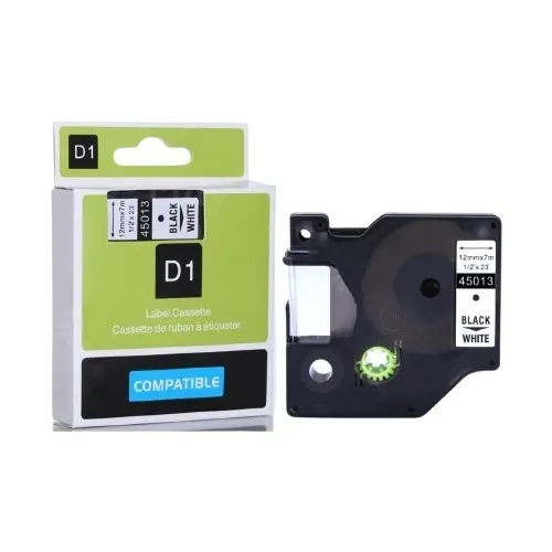 Fita D1 45013 Compativel P/ Rotulador Dymo 12mm Branca Cor Branco