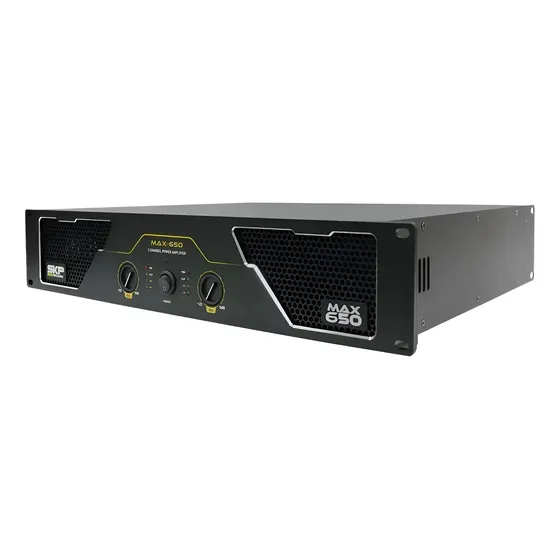 Amplificador De Potencia Skp Max 650 2ch 650w 4ohms Negro 650 W