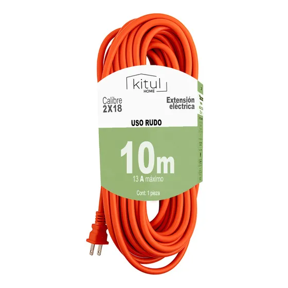 Extensión Eléctrica Multi Contacto Doméstica 10mts Uso Rudo