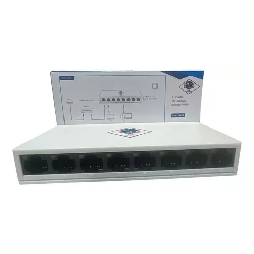 Switch De Red 8 Puertos 10/100mbps Aaa-sw08