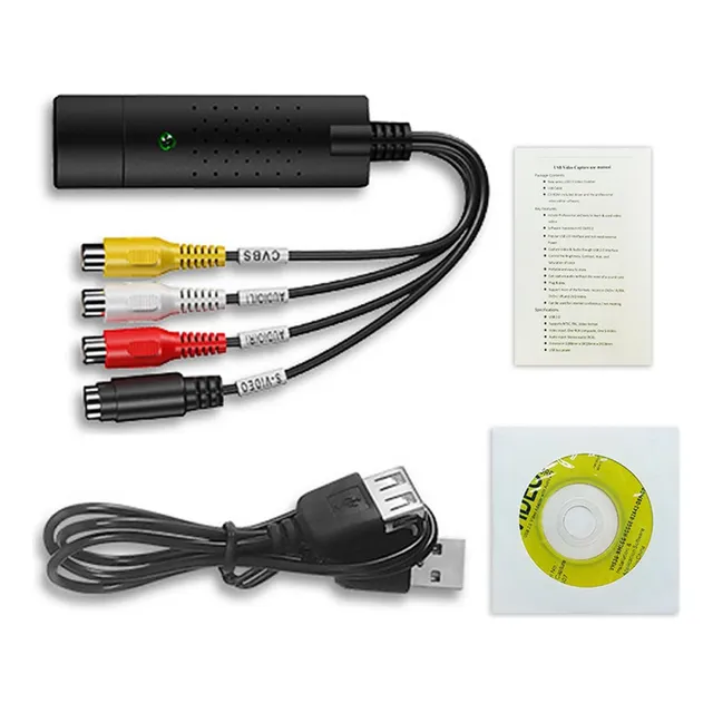 1 Convertidor De Audio Y Video Vhs A Usb 2.0 Digital