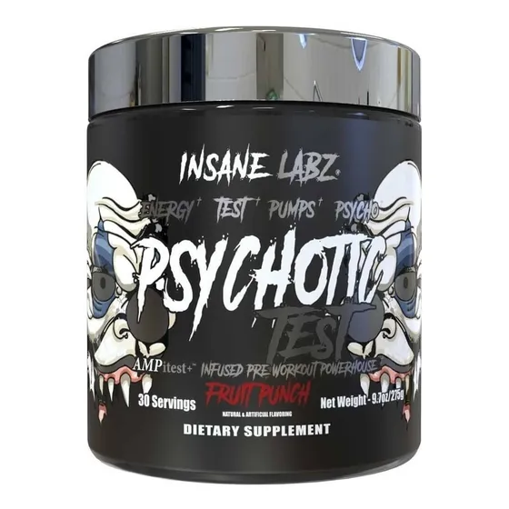 Pre Entreno Psychotic Test Insane Labz 30 Servicios