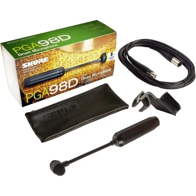 Mic Shure Condensador P/instrumentos Cuello Ganso Pga98d-xlr