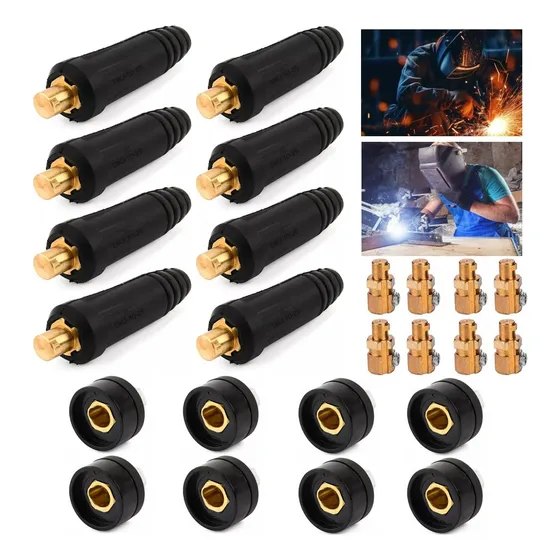 Set 8 Conectores Rápido Para Maquinas De Soldar 10-25
