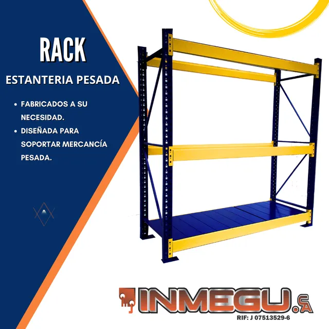 Estantería Rack Industrial Para Carga Pesada