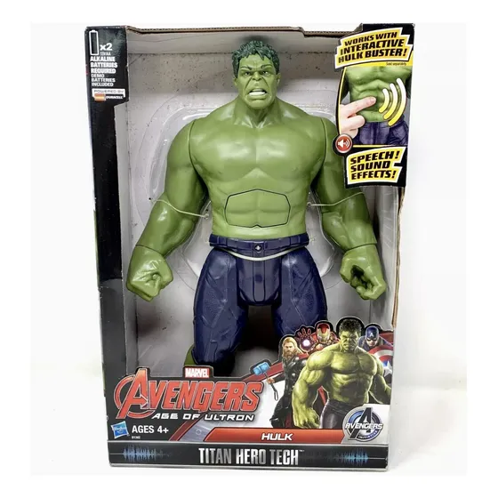 Figura Hulk 12'' Marvel Avengers Con Sonidos Y Frases Hasbro