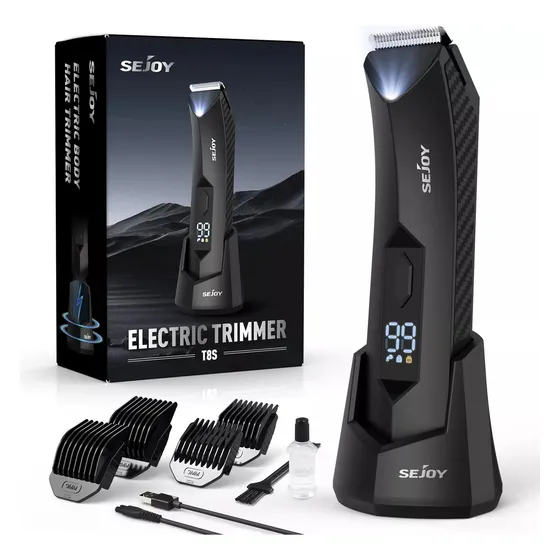 Sejoy TMJ-T8S Rasuradora Recargable Electrica Y Cortadora De Pelo Corporal Para Areas Privadas Negro 127V