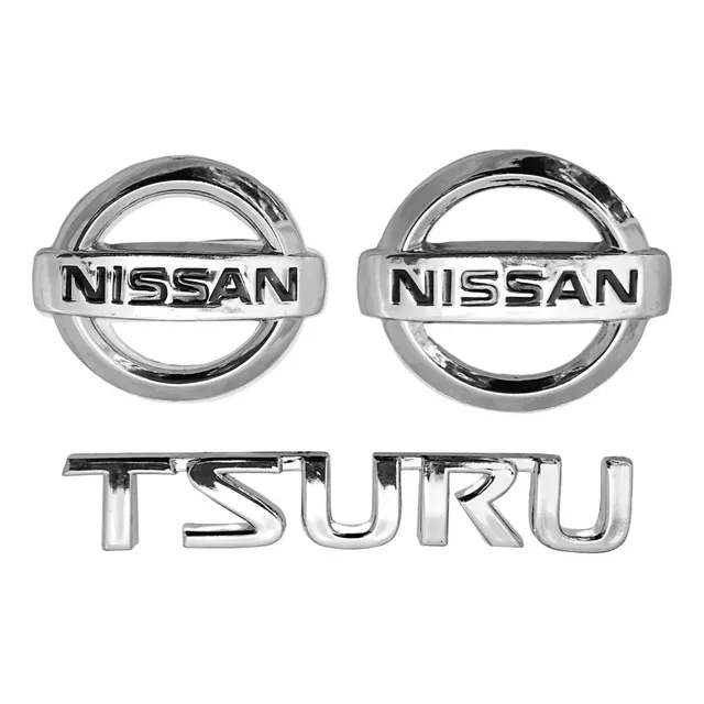 Kit Emblemas Nissan Tsuru Iii Letra Parrilla Cajuela
