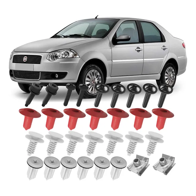 Kit Presilhas Forro Porta Siena G4 2008 2009 2010 2011 2012