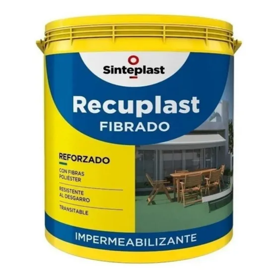Recuplast Fibrado Impermeabilizante 1kg - Color Verde cemento