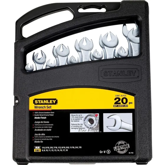 Juego De Llaves Combinadas Stanley PuLG/met 20 Piezas