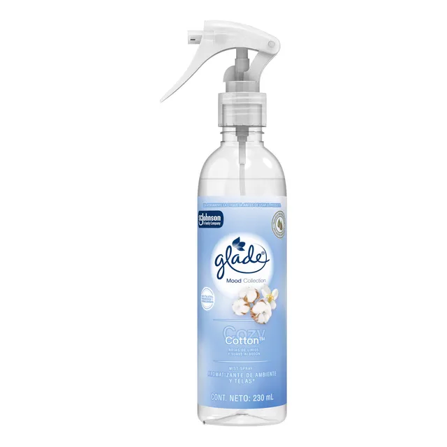 Aromatizante para Hogar Glade Mood Collection Aroma Cozy Cotton Mist Spray 230ml