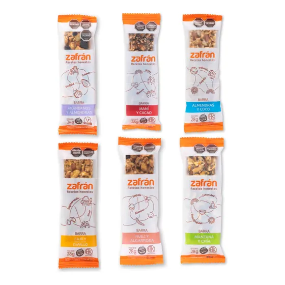 3 Cajas X 12 Unids Barritas Zafrán A Elección S/tacc