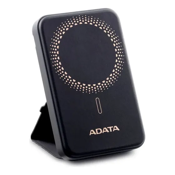 Adata R050, Power Bank 5000mah, Carga Inalámbrica Magnética Color Negro