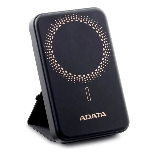 Adata R050, Power Bank 5000mah, Carga Inalámbrica Magnética Color Negro