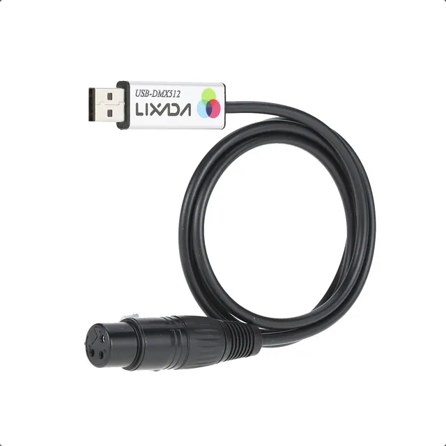 Cable Usb Dmx Dmx512 Interfaz Adaptador Led Luces Dj