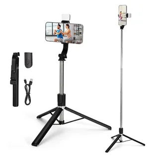 Tripe Para Celular Portátil 1.7m Universal Bastão Selfie Suporte Cam