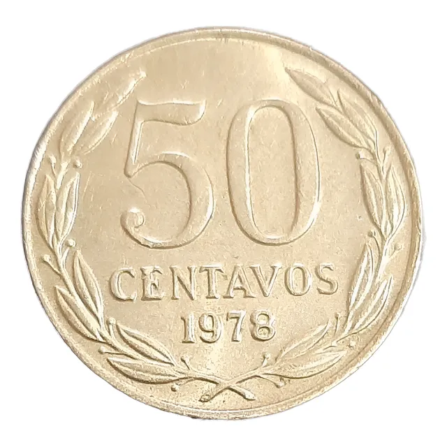 Moneda Chilena De 50 Centavos Año 1978