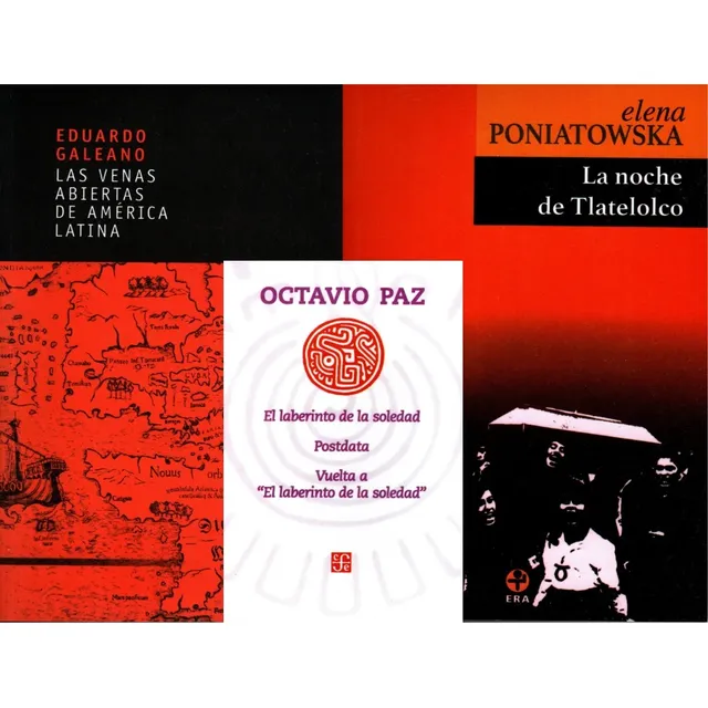 Combo Libros: Tlatelolco, Venas Abiertas, Laberinto