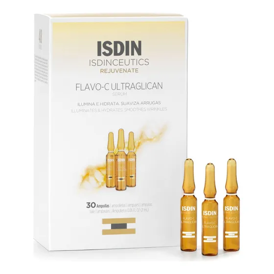 Ampollas De Suero Isdin Flavo-c Ultraglican Vitamin C Hyalur