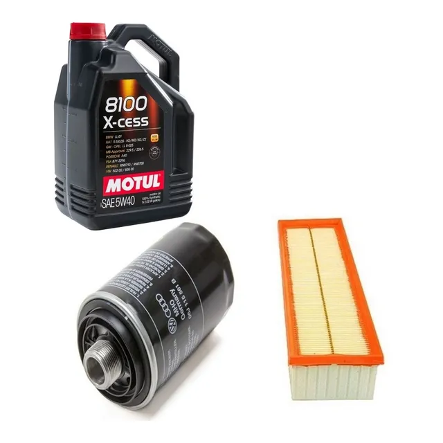 Kit 2 Filtros Audi A4 2.0 2009 Motul 8100 5w40