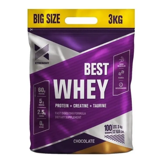 Best Whey Protein Xtrenght X 3kg - Varios Sabores 