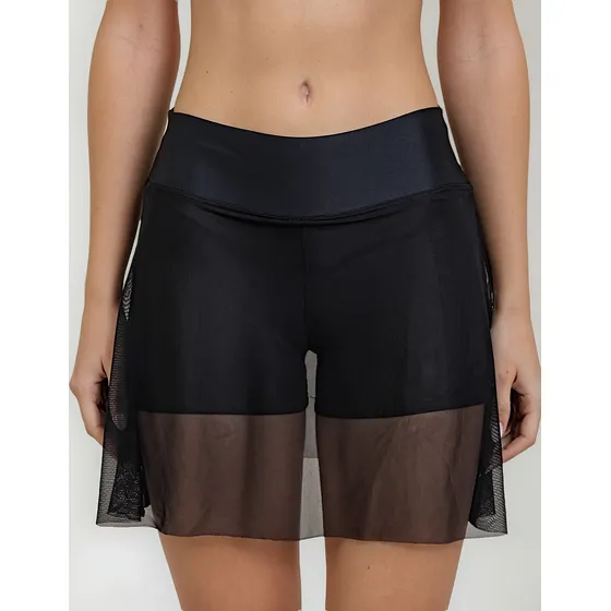 Pollera Deportiva Mujer Fixpower Con Bolsillo Short Microtul