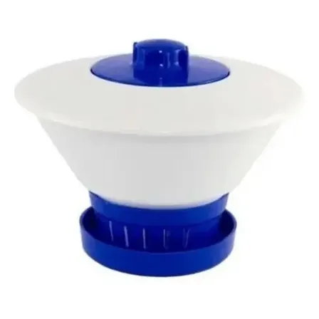 Clorador Flutuante Margarida Para Pastilhas De Cloro Brustec Branco