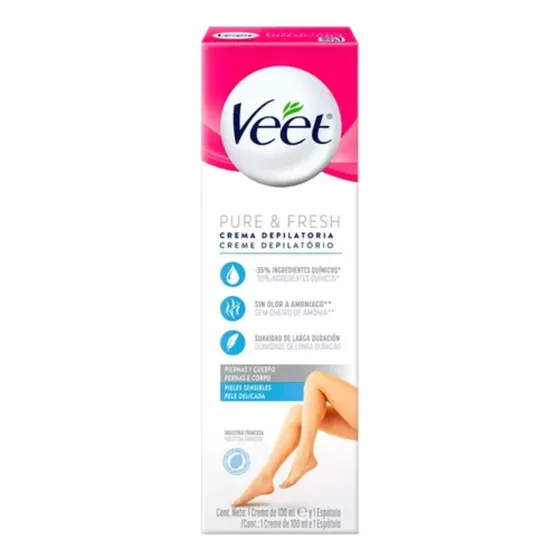 Veet Crema Depilatoria Corporal Piel Delicada 200ml Envío24h